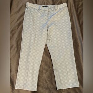 Amanda & Chelsea Plaid Gray Trousers